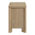 C Tan 3 Drawer Nightstand Tan Solid Wood