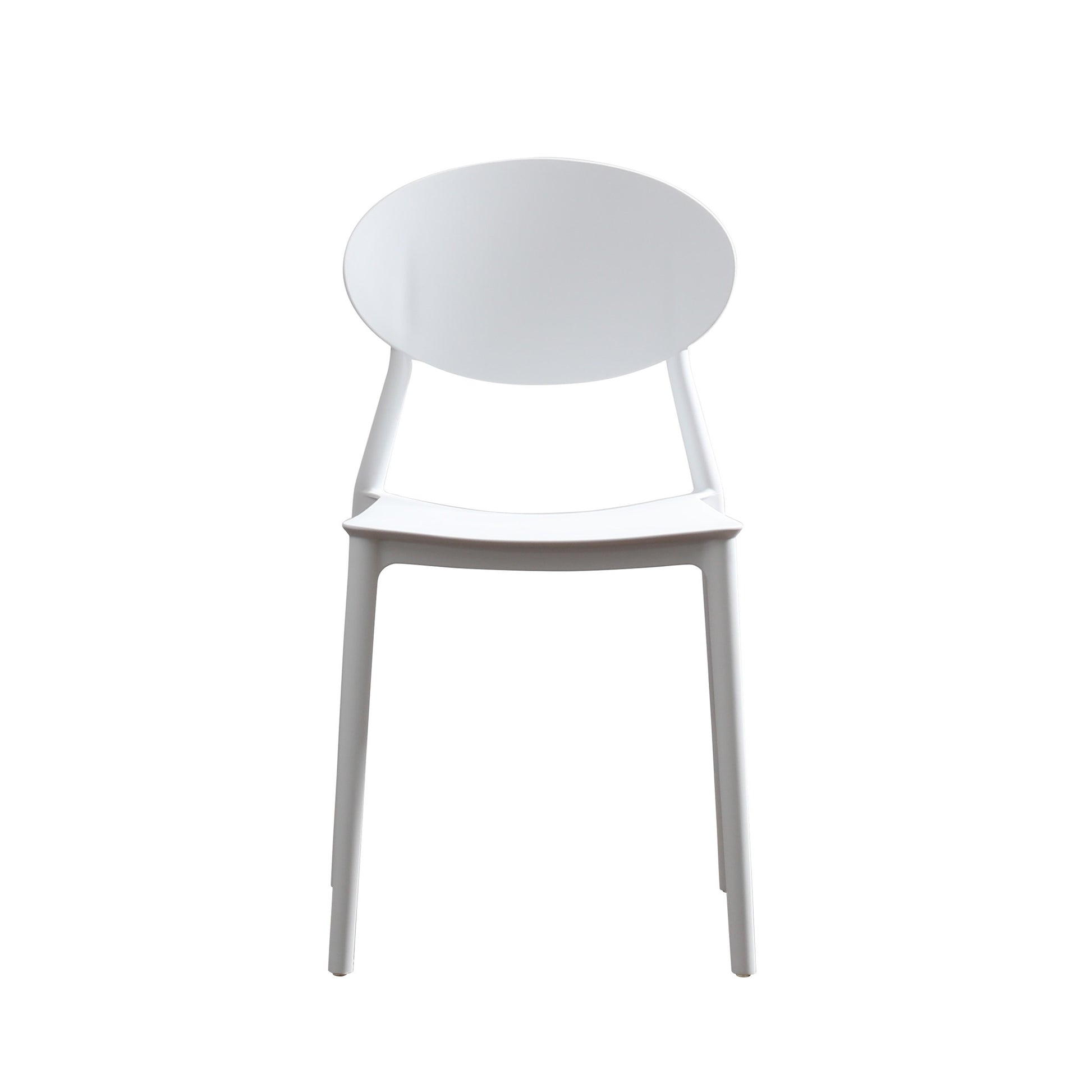 Westlake Injection Molding Pp Chair Set Of 2 White Polypropylene