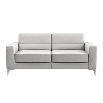 Creta Light Grey Sofa Light Gray Pvc 3 Seat