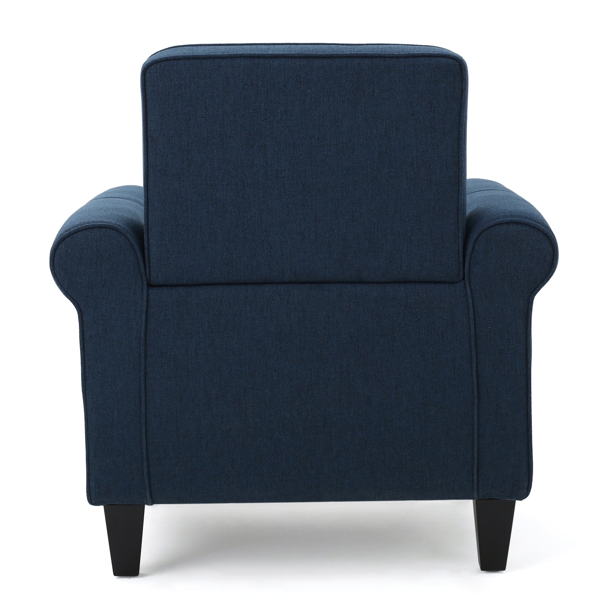 Hollister Club Chair Navy Blue Fabric 1 Seat