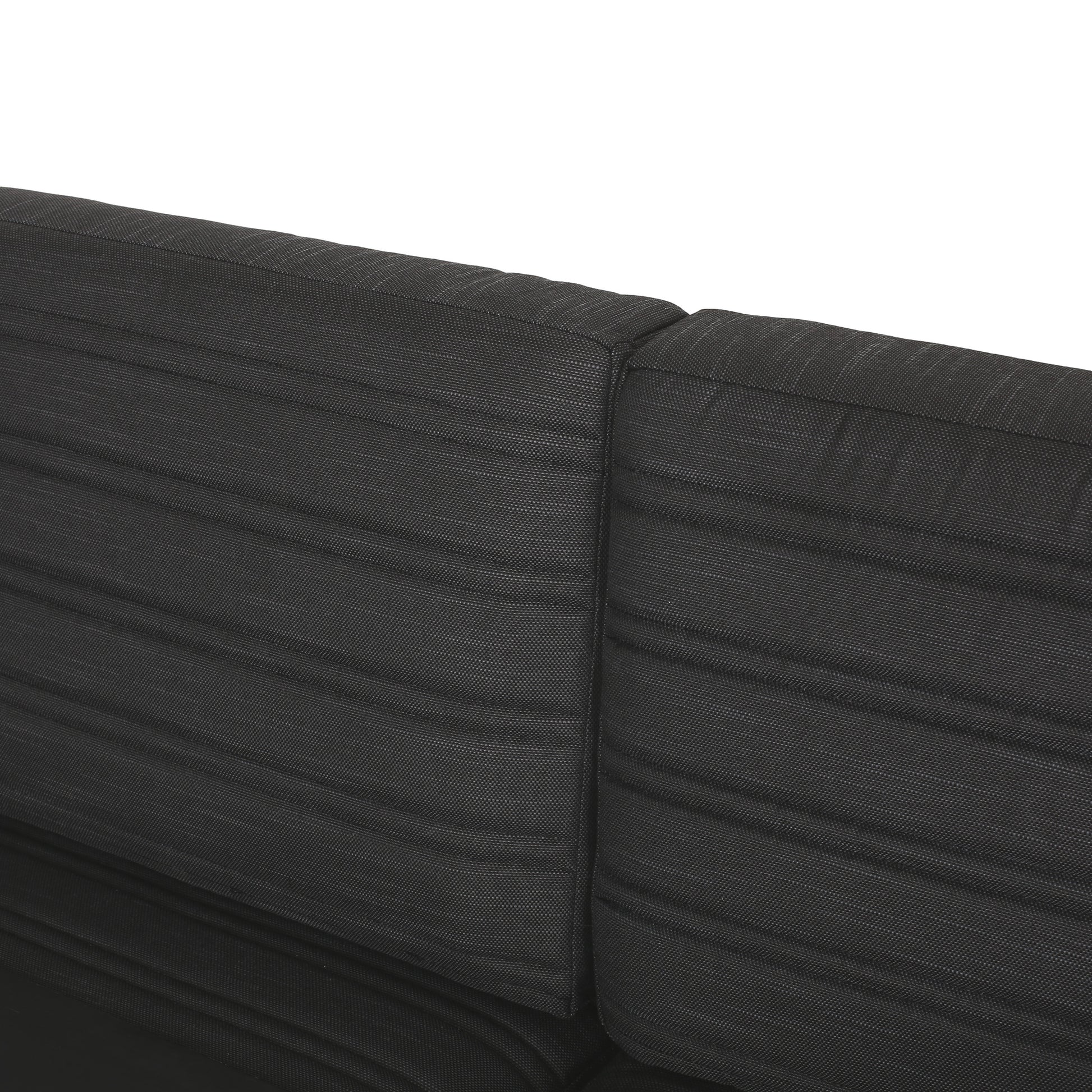 Giovanna 3 Seater Black Aluminium