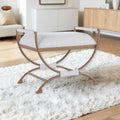 Nora Bench White Foam Metal