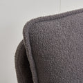 Modern Sherpa Upholstered Accent Chair, Comfortable Living Room Armchair, Lounge Chair For Bedroom, And Office Stylish And Ergonomic Design Gray Foam Sherpa