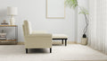 Ivory Corduroy Sectional Sofa: Convertible 3 Seater Sofa, L Shaped Sofa, And Bed Ivory Velvet Metal Primary Living Space Medium Soft Loose Back Pillow Top Arms Foam Fabric Metal 3 Seat