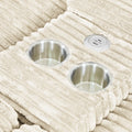 Seat Beige Beige Plywood 2 Seat