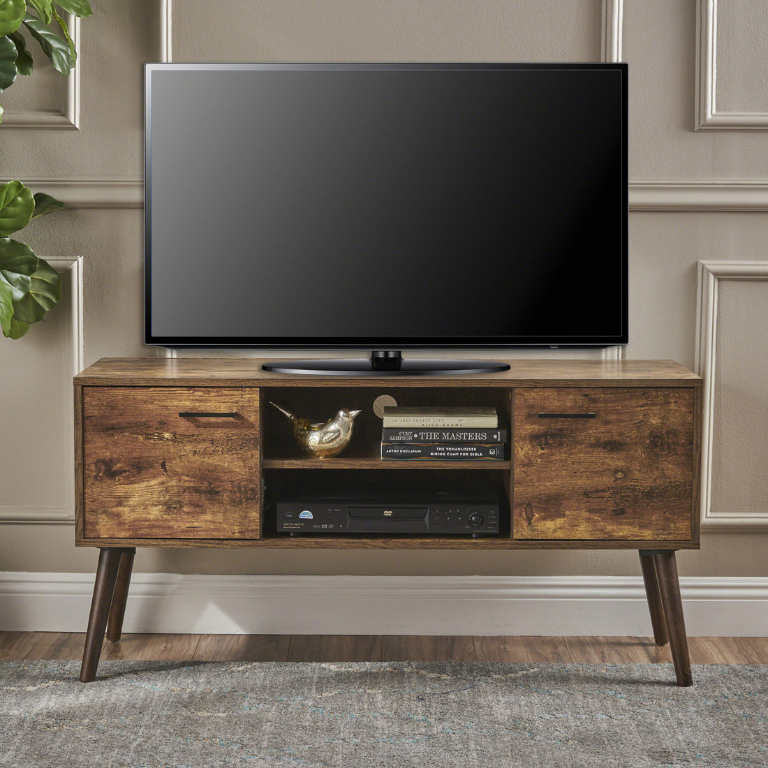 Tv Cabinet Old Pine 40 49 Inches Rubber Wood