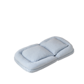 Triple Fold Down Sofa Bed,Blue Blue Metal Cotton Metal