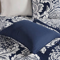 6 Piece Printed Duvet Cover Set King Multicolor Polyester