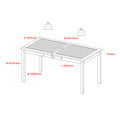 Contemporary Slat Top Acacia Wood Outdoor Dining Table Grey Wash Gray Wash Acacia Wood