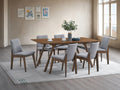 Kaela Dining Table, Walnut Finish Dn02925 Walnut Brown Wood