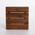 Zion Industrial Wood And Metal Accent Table Teak Metal & Wood
