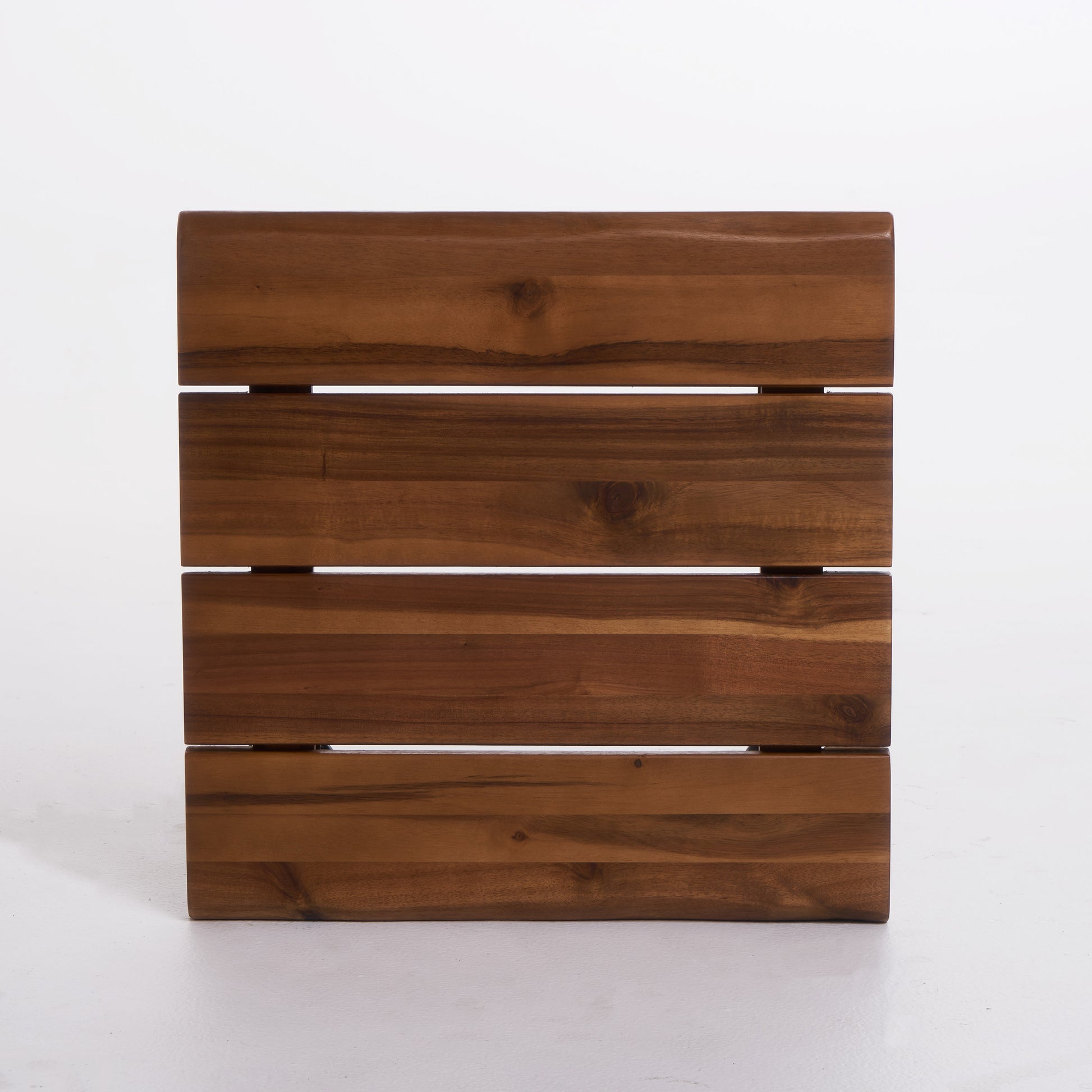 Zion Industrial Wood And Metal Accent Table Teak Metal & Wood