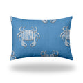 Crabby Indoor Outdoor Soft Royal Pillow, Zipper Cover Only, 14X20 Multicolor Polyester