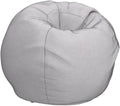 Chrisholm Light Grey Bean Bag 25 In. X 34 In. X 34 In. Light Gray Abs Steel Q235 Wood Pvc,Fabric