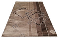 Jersey Area Rugs, Carpets For Livingroom, 5X7 Area Rugs ,3394 Brown Rectangle 5&7 Brown Contemporary Abstract Polypropylene