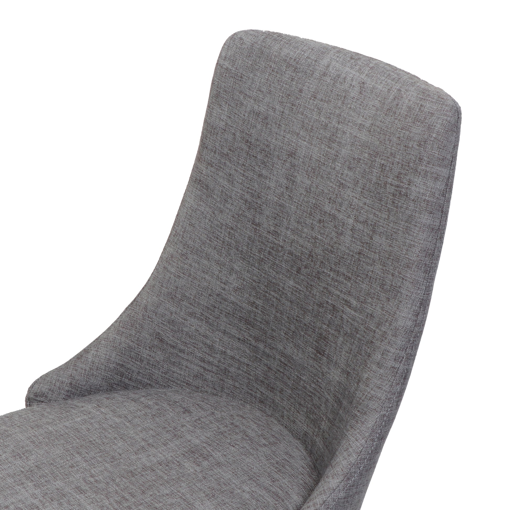 Dining Chair Light Grey Fabric