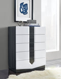 Vios Zebra White Hg Chest White Black Mdf