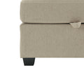 Oversized Modern 6 Seat Upholstered Sofa, Large Sectional Sofa With Storage Seats And Ottomanssofa Bed With Thick And Soft Cushions At All Sidesadjustable Arms And Backs Beige Beige Polyester 4 Seat