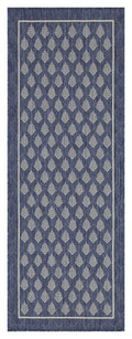 Sunshine Gc Har2007 Blue 5 Ft. 3 In. X 7 Ft. 3 In. Indoor Outdoor Area Rug Blue Polyester Polypropylene