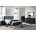 Carlos Black Mirror Black Solid Wood Mdf