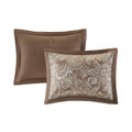6 Piece Duvet Cover Set King Multicolor Polyester