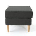 Ottoman Dark Gray Fabric