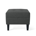 Ottoman Dark Gray Fabric