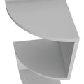 Rosebud Corner Floating Shelf: Modern Full Wall 4 Shelf Unit 4 White Corner Vertical Primary Living Space Open Back Wood Modern Pine Wall Mounted Particle Board Engineered Wood