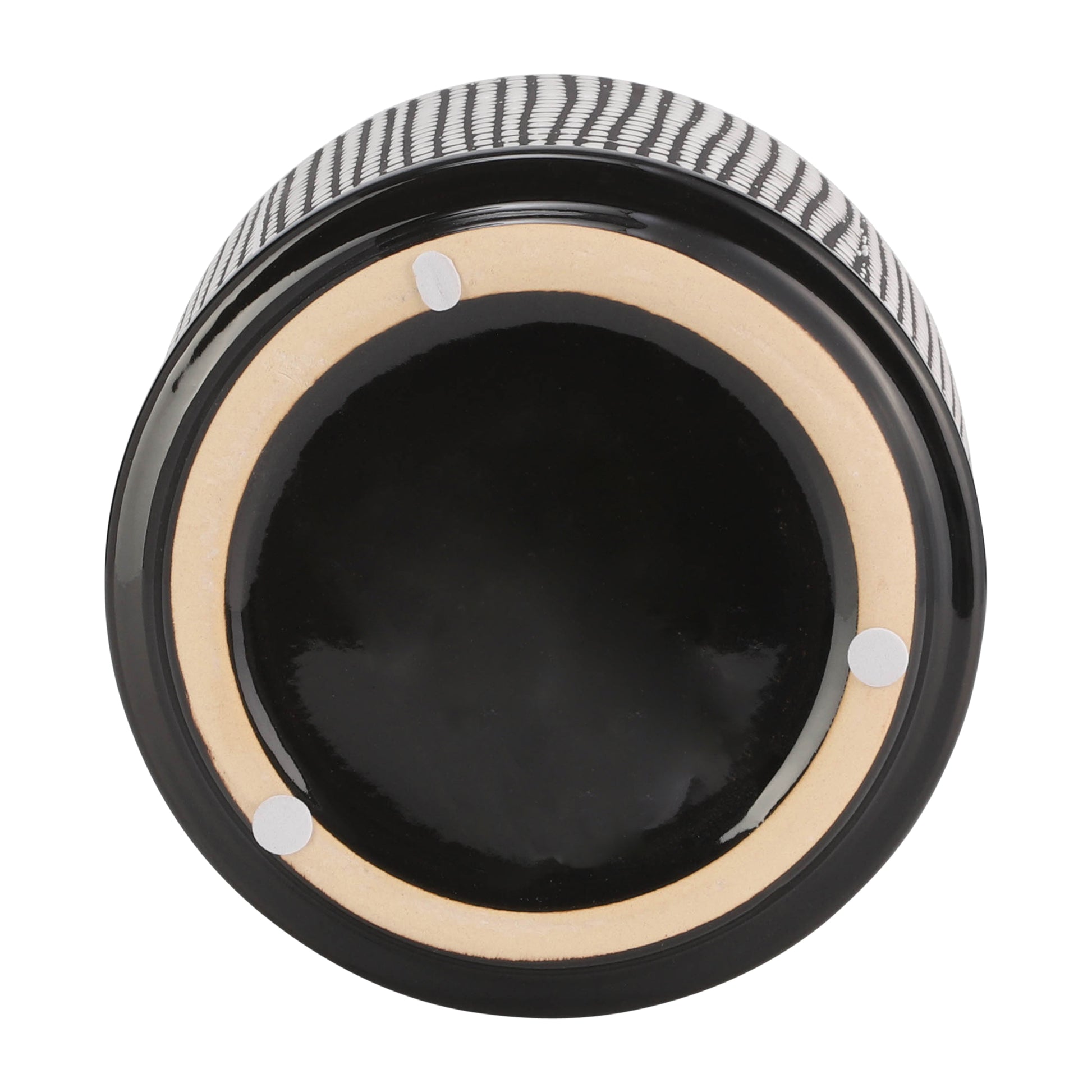 6" Mesh Design Planter W Saucer, Gray Gray Ceramic