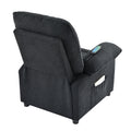 Recliner Chair With Message And Heater, Recliner Chair For Adult, Manual Control Message Chair Black Steel