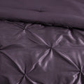 7 Piece Tufted Comforter Set Plum Cal King California King Plum Polyester