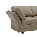Modular Convertible U Shaped Sectional Sofa Couch With Storage Ottoman Corner Couch For Living Room, Adjustable Arms And Backs Brown Brown Polyester 4 Seat