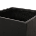 Outdoor Large Square Mgo Planter Black Magnesium Oxide