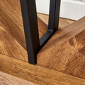 Modern Minimalist Rectangular Glass Table With 0.39 