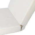 Broadway Ian Chaise Lounge Cushion Three Folds Cream Waterproof Fabric