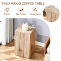 Modern Three Piece Coffee Table.Elevate Your Living Space With This Modern Mdf Coffee Table That Showcases Smooth, Light Wood Color Texture Patterns. Stylish Design. Wood Mdf