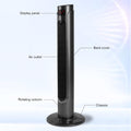 37 Inch Electric Oscillating Tower Fan With Remote Control For Indoor, Bedroom And Home Office, Black Black Plastic