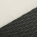 Santa Cruz Arm Chairs L & R Grey Pe Rattan Iron