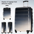 Hardshell Luggage Sets 3 Piece Gradient Color Expandable Suitcase With Spinner Wheels And Tsa Lock Lightweight 20