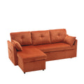United Modular Sectional Sofa L Shaped Modular Couch With Reversible Chaise Modular Sofa Sectional Couch With Storage Seats Orange Velvet 3 Seat