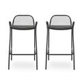 Baltimore Barstool Matte Black Iron