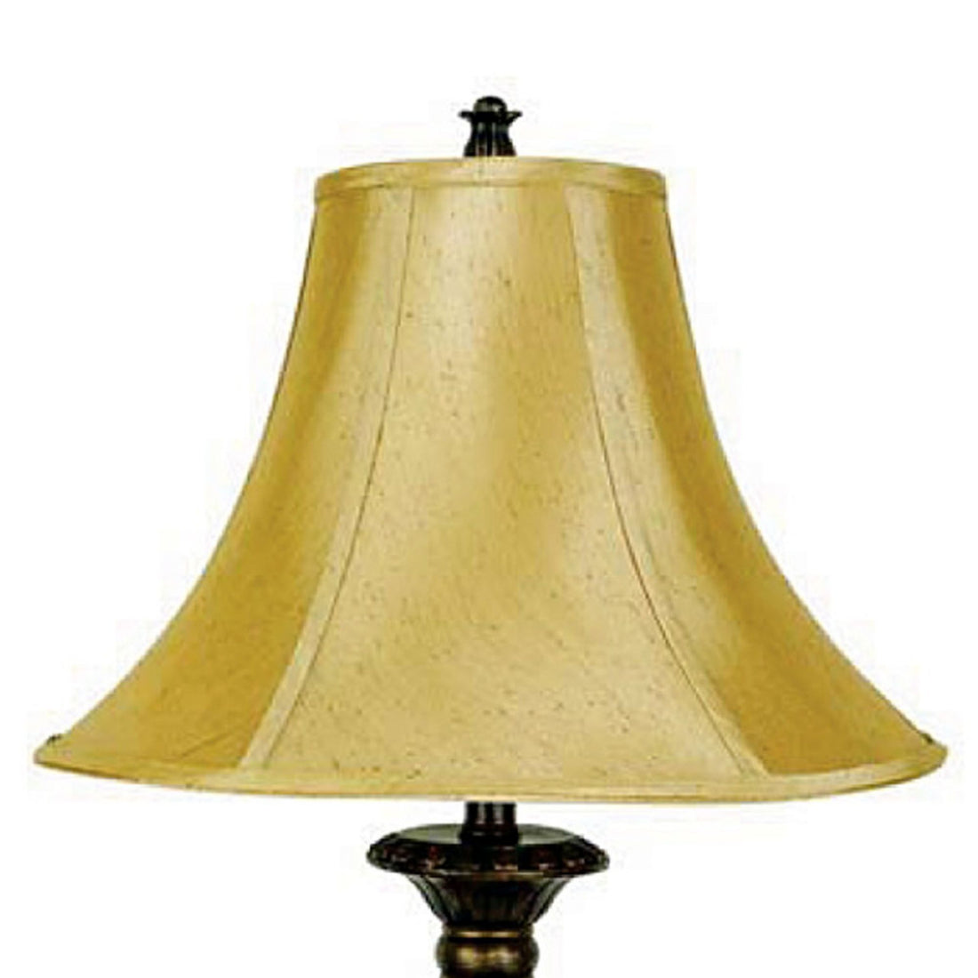 28" Tall Polyresin Table Lamp With Honey Finish, Gold Tone Linen Shade Multicolor Polyresin