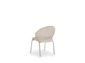 Ruby Modern & Contemporary Style Chair Made With Metal & Steel Legs In Beige Color Beige Primary Living Space Contemporary Plush Metal