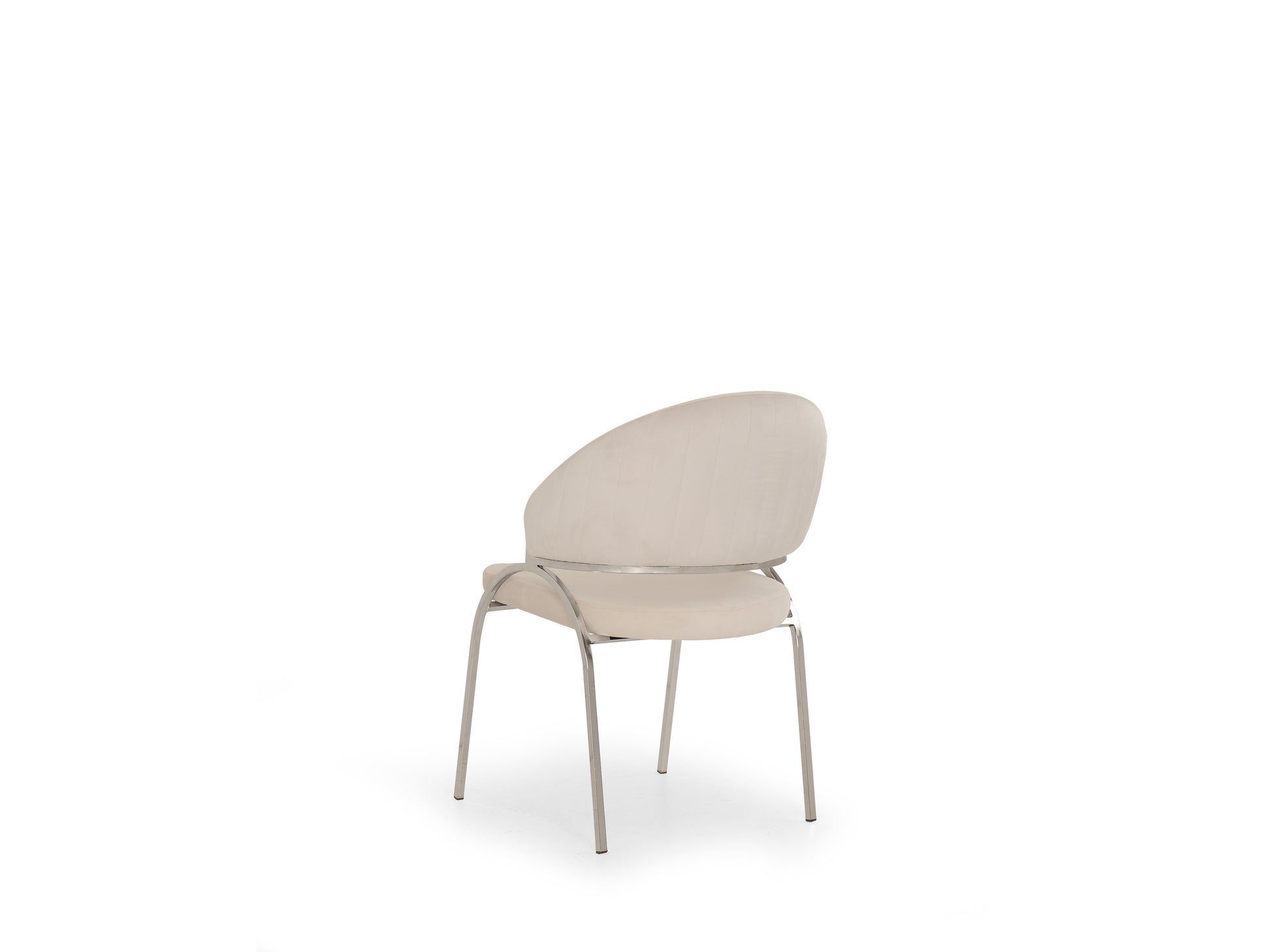 Ruby Modern & Contemporary Style Chair Made With Metal & Steel Legs In Beige Color Beige Primary Living Space Contemporary Plush Metal