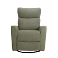 Soho Swivel Glider In Sage Boucle Sage Fabric