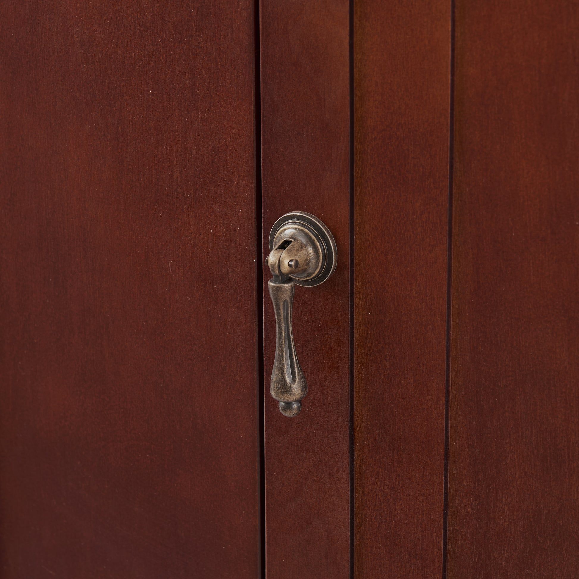 Powered Traditional End Table With Charging Station, Narrow Side Table With Usb Ports And Outlets, Nightstand With Storage, Bedside Tables With Wheels For Living Room, Bedroom,Red Walnut Walnut