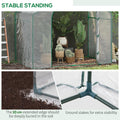 Outsunny 6' X 3' X 5' Portable Walk In Greenhouse, Pvc Cover, Steel Frame Garden Hot House, Zipper Door, Top Vent For Flowers, Vegetables, Saplings, Clear Clear Steel