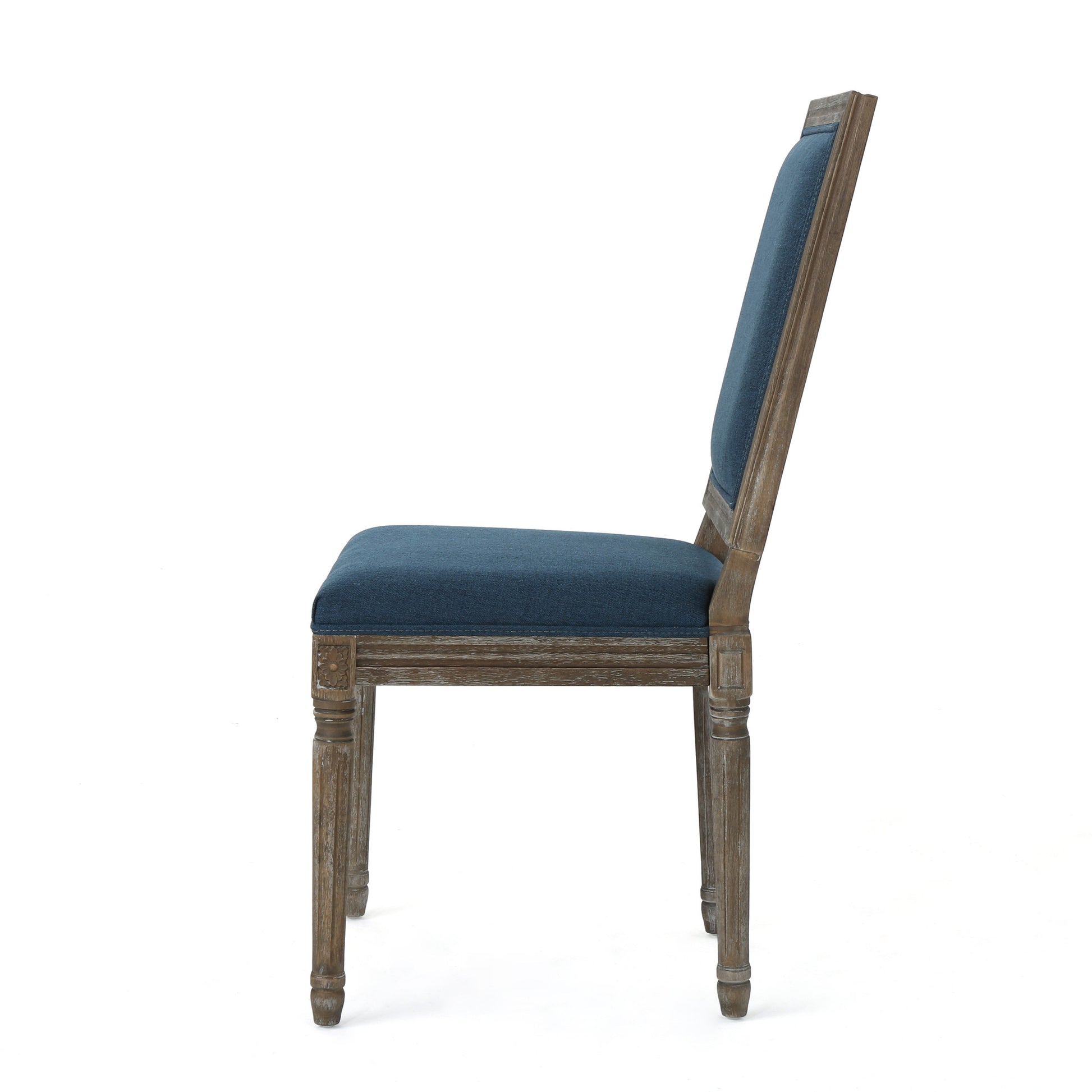 Dinning Chair Navy Blue Fabric