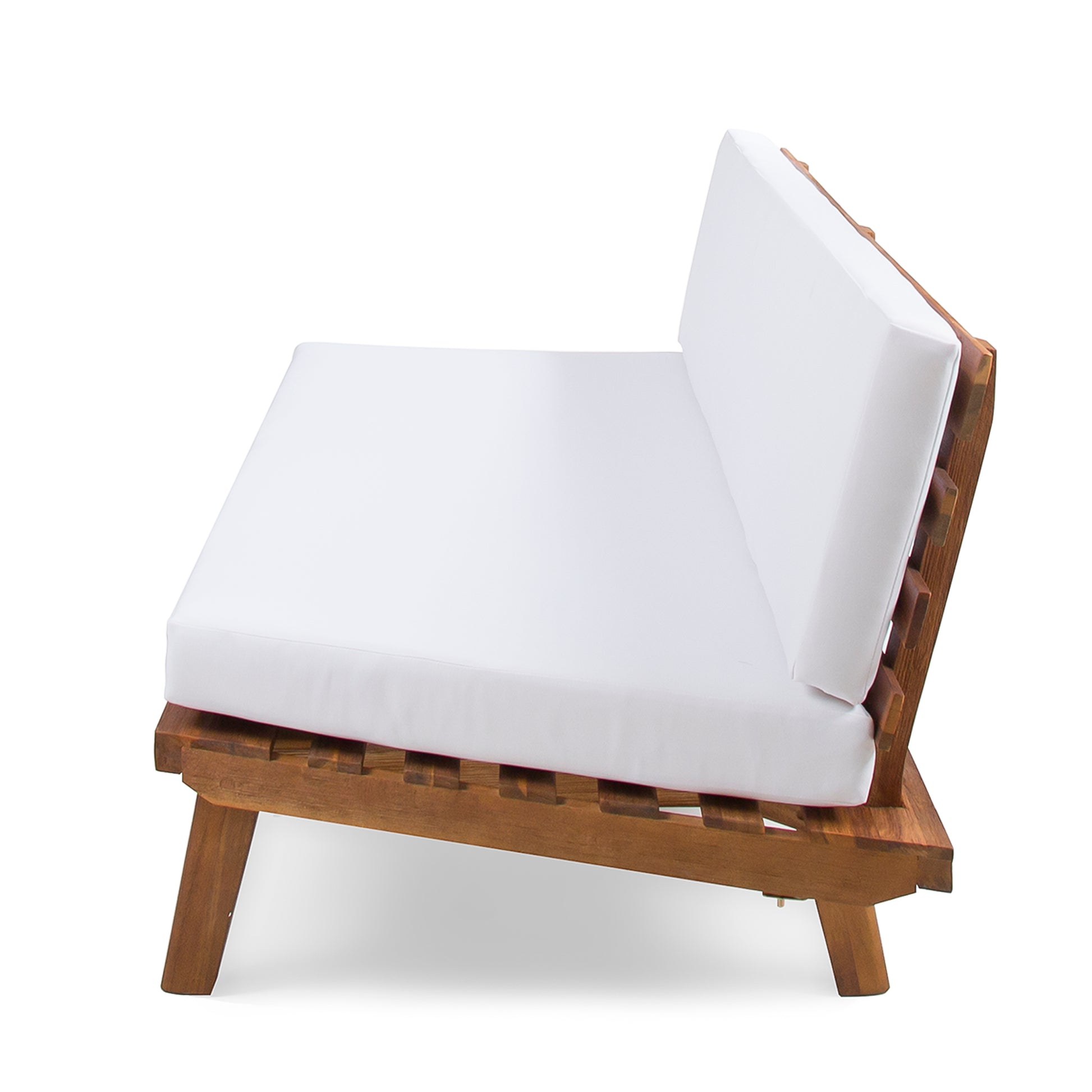 Hillcrest 2 Seater Sofa Left Side White Acacia Wood