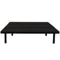 Upholstered Twin Size Platform Bed Frame For Bedrooms, Guest Rooms, Apartments, Dorms, Space Saving, Black Box Spring Not Required Twin Black Metal Bed Frame Polyester Polyester Mdf Steel